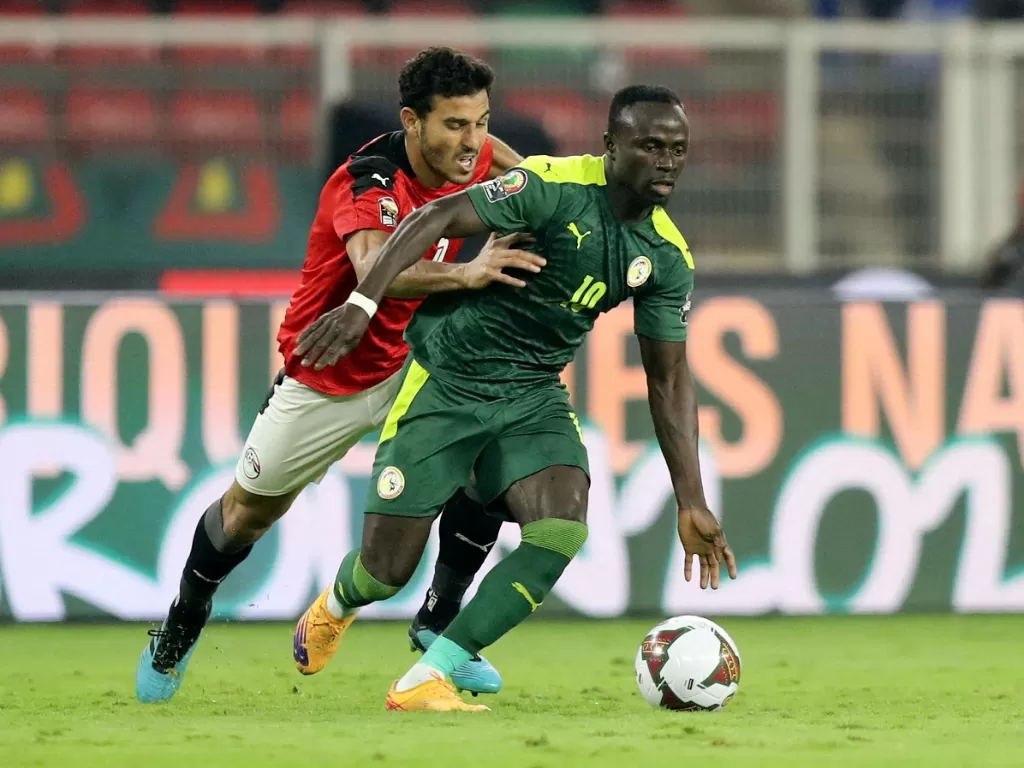 Sadio Mane saat melawan Mesir di final Piala Afrika 2021 (Reuters/Mohamed Abd El Ghany)