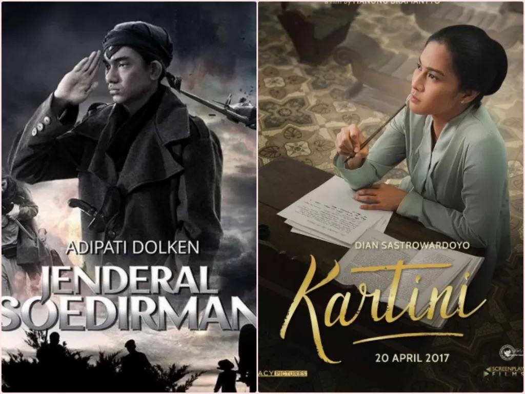 Film Pahlawan untuk hari pahlawan: Jenderal Soedirman dan Kartini. (Letterboxd, IMDB).
