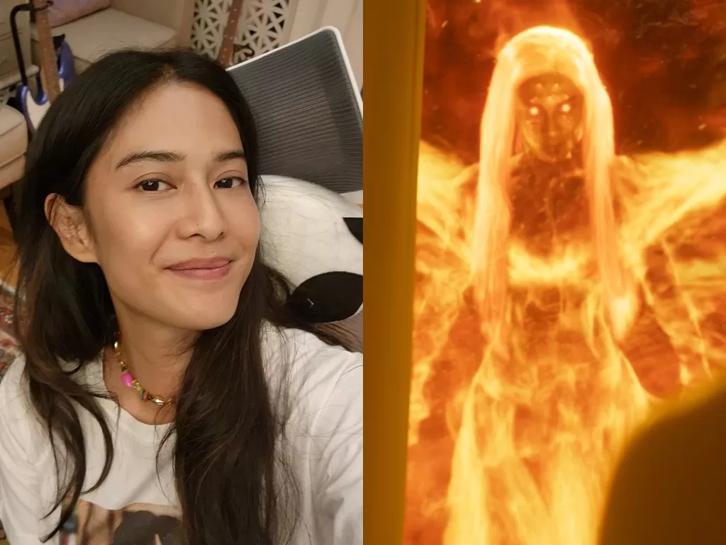 Dian Sastro sebagai Dewi Api dalam film Sri Asih (Instagram/therealdisastr/Twitter/jokoanwar)