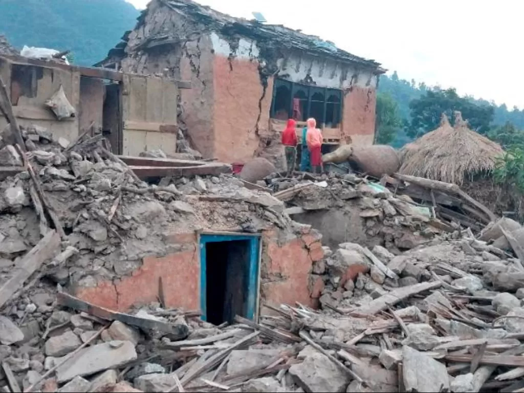 Gempa di Nepal. (REUTERS/Nepal Army)