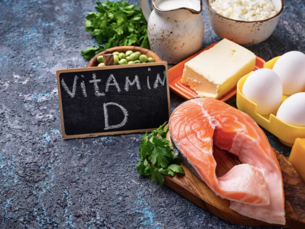 Ilustrasi makanan yang mengandung vitamin D. (Freepik)