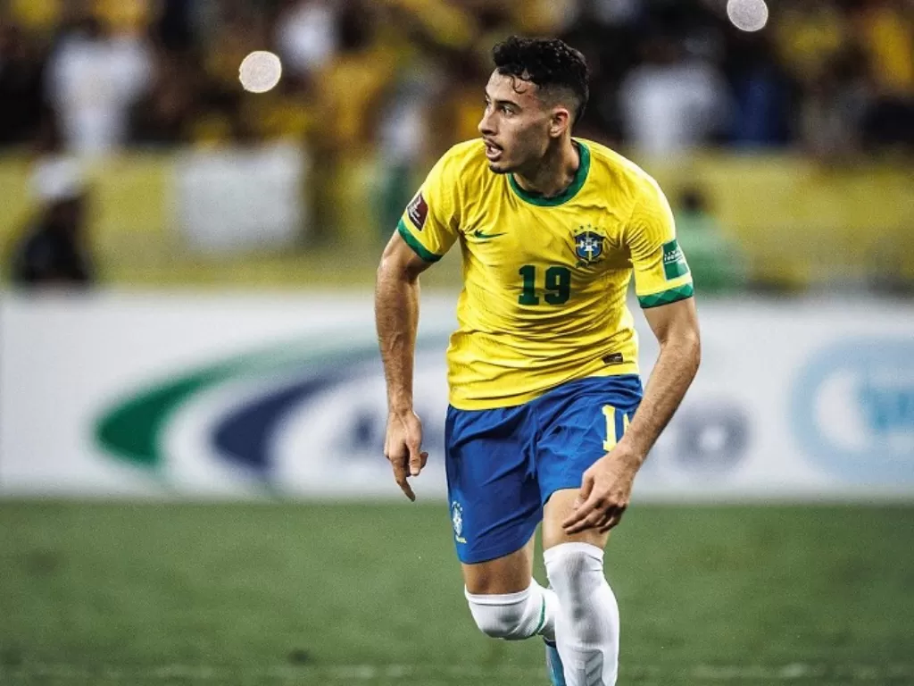 Pemain Timnas Brasil Gabriel Martinelli. (Instagram/@gabriel.martinelli)