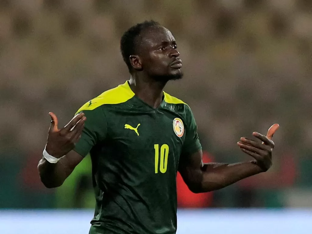 Sadio Mane saat membela Senegal (Reuters/Thaier Al-Sudani)
