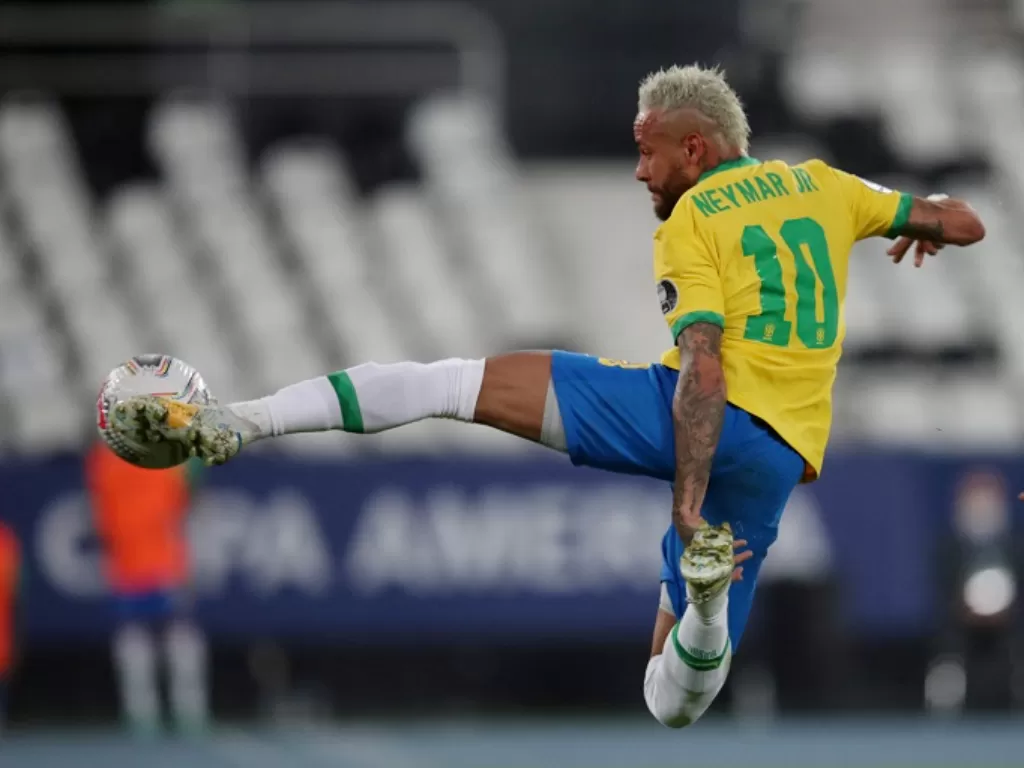 Bintang Timnas Brasil di Piala Dunia Qatar 2022 Neymar Jr. (REUTERS/Ricardo Moraes)