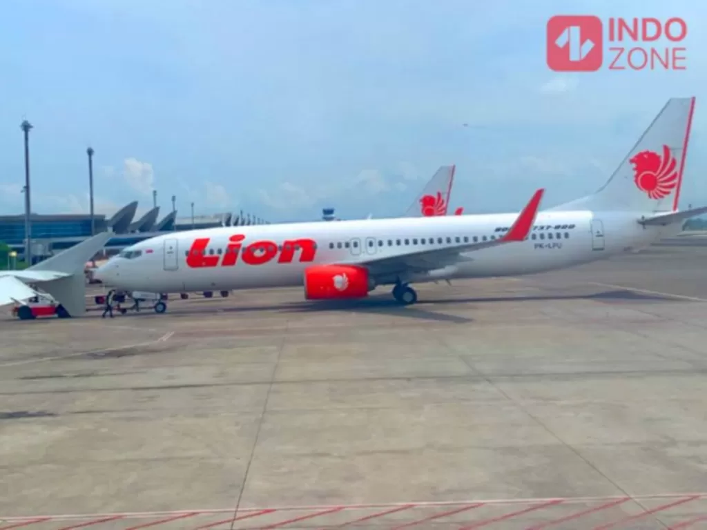 Pesawat Lion Air. (INDOZONE/Fahmy Fotaleno)