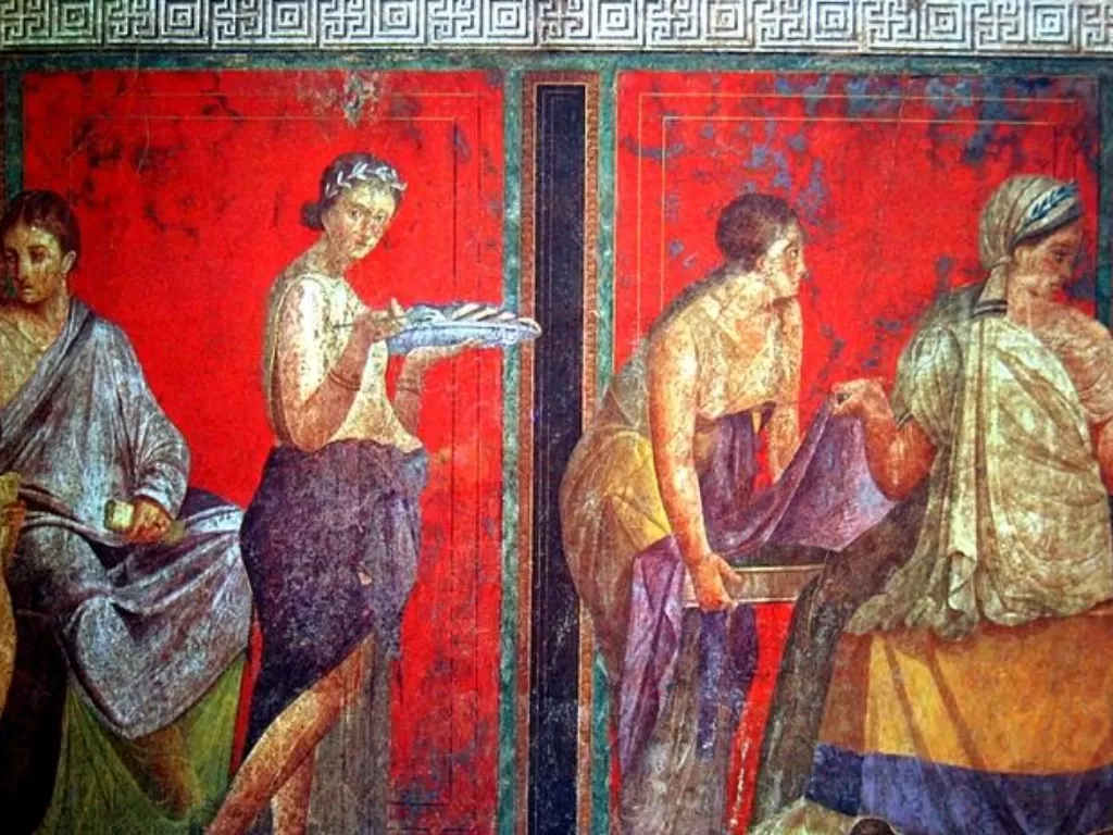 Ilustrasi orang Romawi sedang mencabut bulu ketiak. (Ancient Origins)