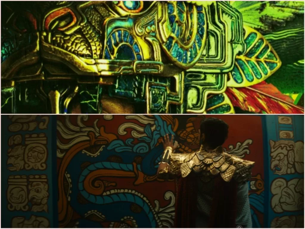 Cuplikan di Black Panther: 'Wakanda Forever' yang mengangkat mitologi Aztec dan suku Maya. (IMDB).