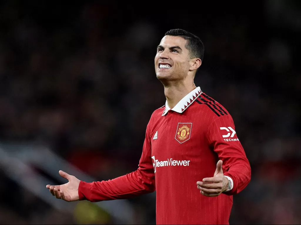 Megabintang Manchester United, Cristiano Ronaldo, kembali membuat ulah (REUTERS/Peter Powell)