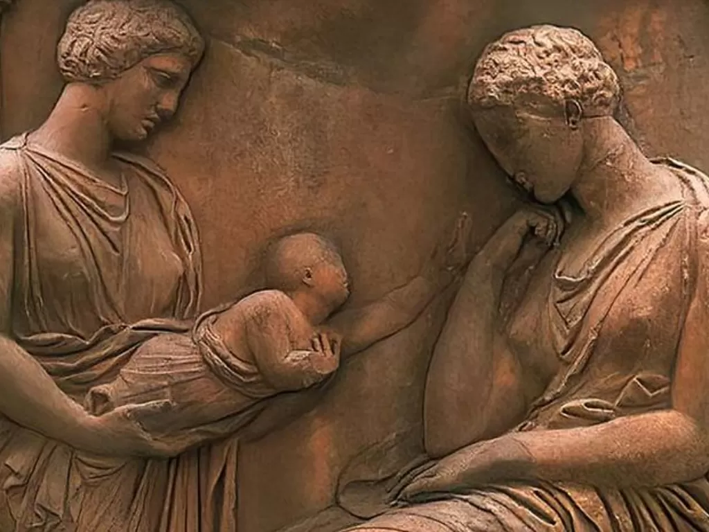 Ilustrasi bayi Yunani kuno. (Wikimedia)