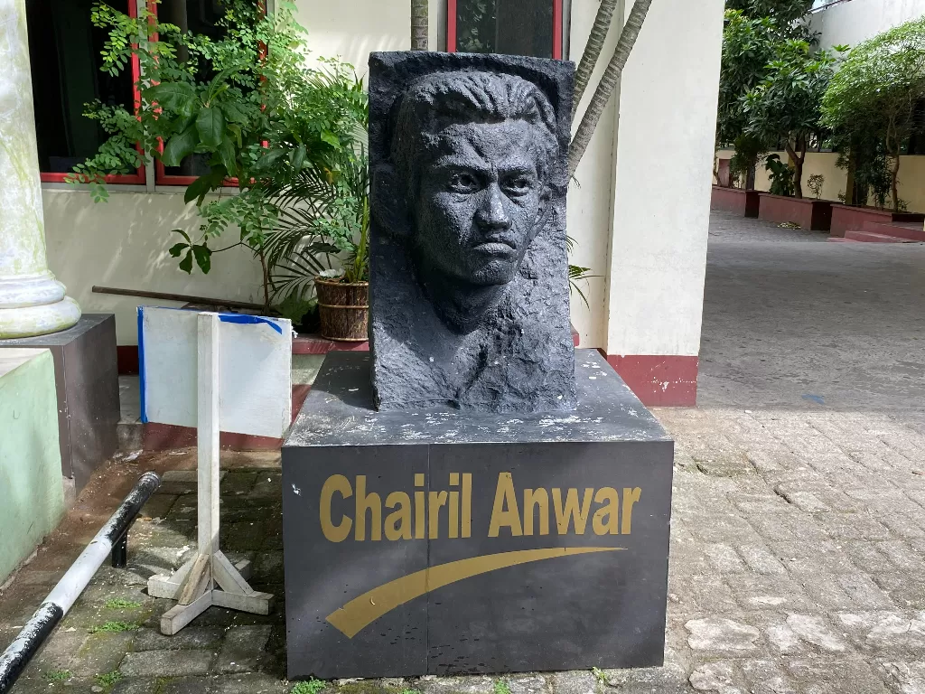 Patung Chairil Anwar (Z Creators/Jafriyal)