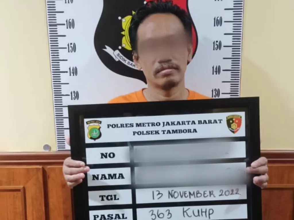 Pria tunawicara pelaku pencurian di 10 toko kawasan Jakarta Barat ditangkap polisi. (Dok. Humas Polres Metro Jakarta Barat)