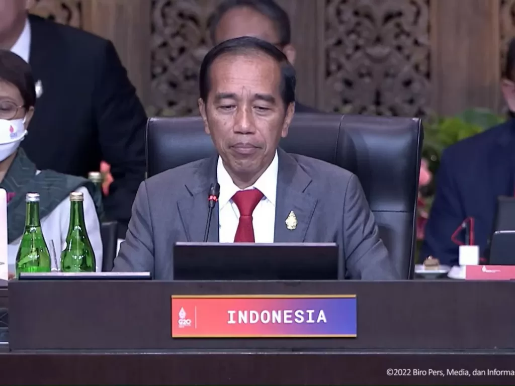 Presiden Jokowi memimpin sidang penutupan KTT G20. (tangkapan layar YouTube sekretariat presiden).