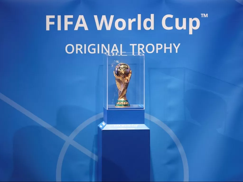 Trofi Piala Dunia. (REUTERS/Majid Asgaripour)