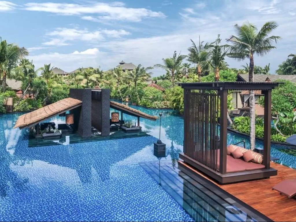 Ilustrasi hotel mewah di kawasan Nusa Dua, Bali, tempat menginap delegasi KTT G20. (Instagram/stregistbali))