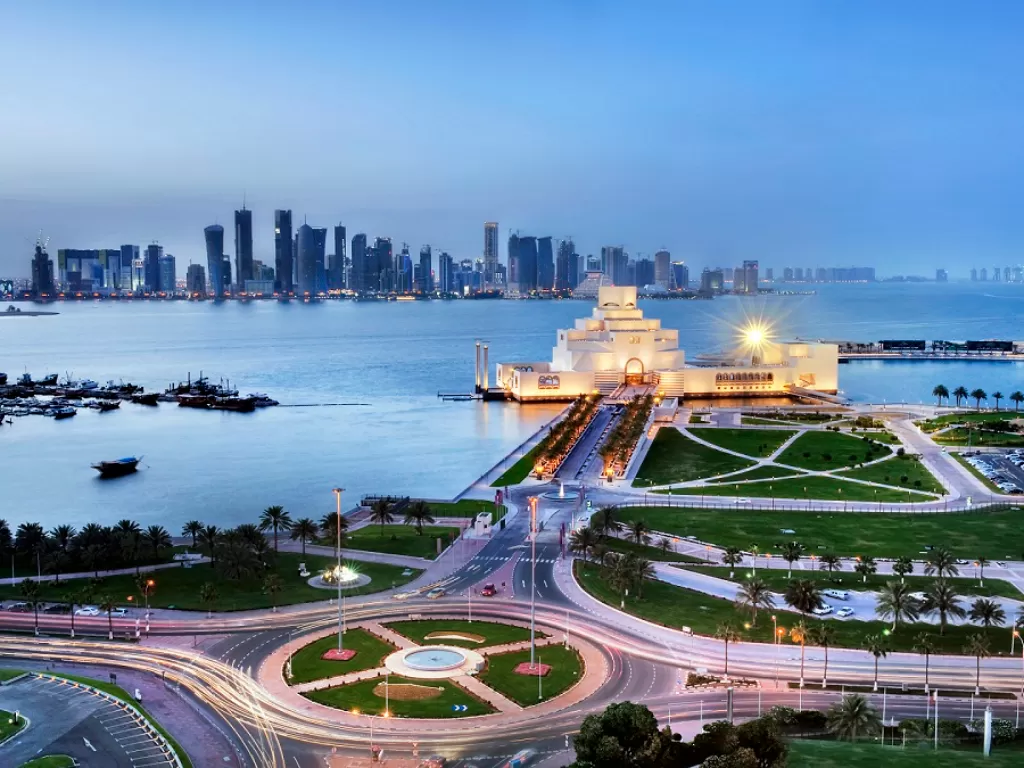 Tempat wisata populer di Qatar. (Wikipedia)