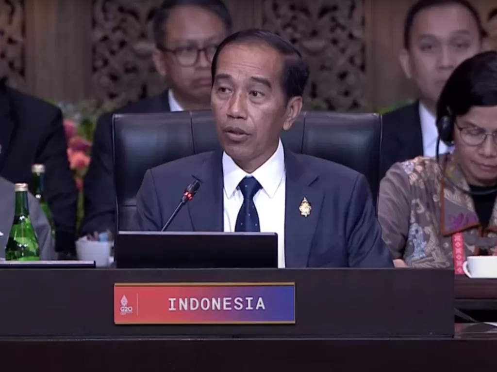 Presiden Jokowi di G20. (dok.tangkapan layar YouTube Sekretariat Presiden).