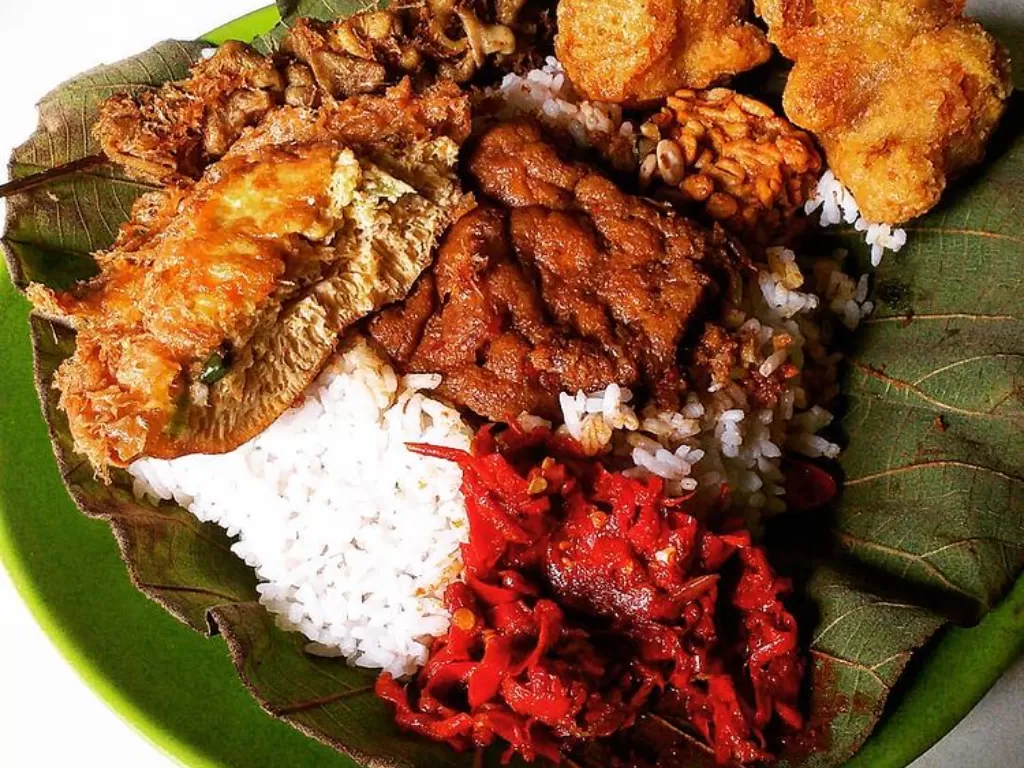 Ilustrasi nasi jamblang (instagram.com/arnest_kitchen)