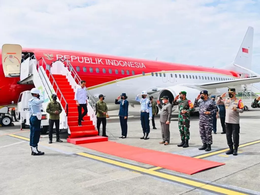 Pesawat Kepresidenan RI, Indonesia One. (Instagram/@jokowi)