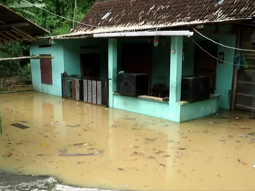 Banjir akibat luapan Sungai Bengawan Solo (Z Creators/Purwanto)