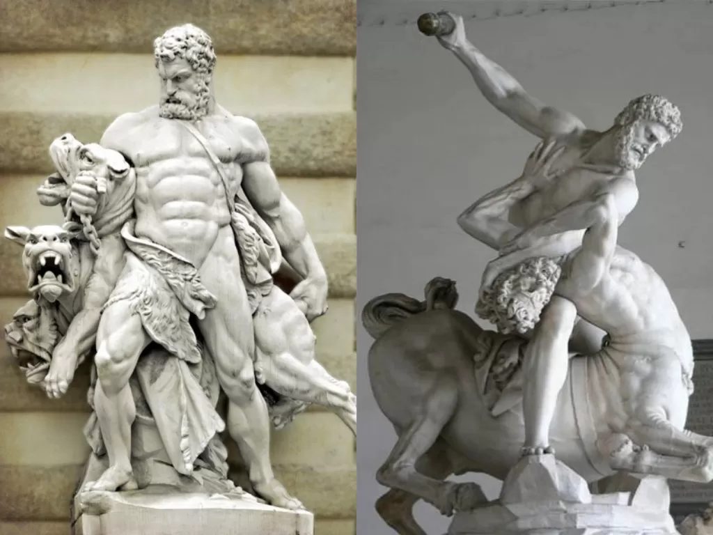 Patung Hercules. (Greek Mythology) 