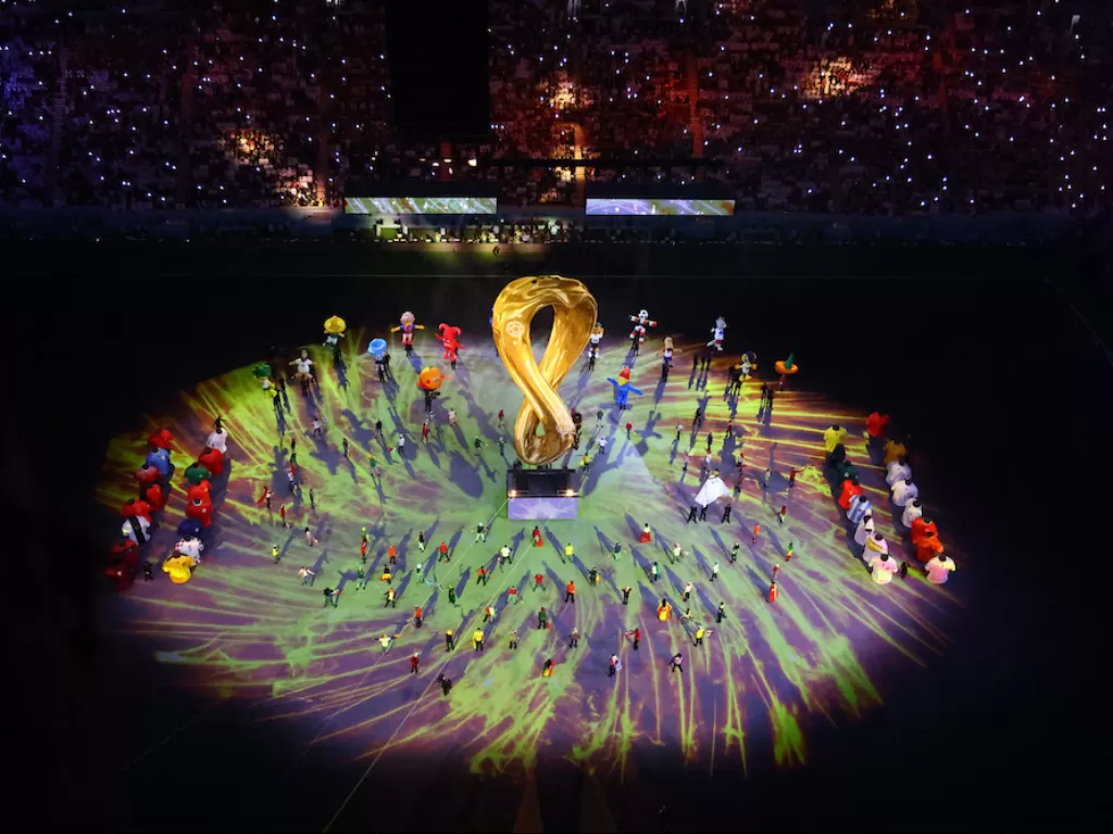 Upacara pembukaan Piala Dunia 2022 (REUTERS/Fabrizio Bensch)