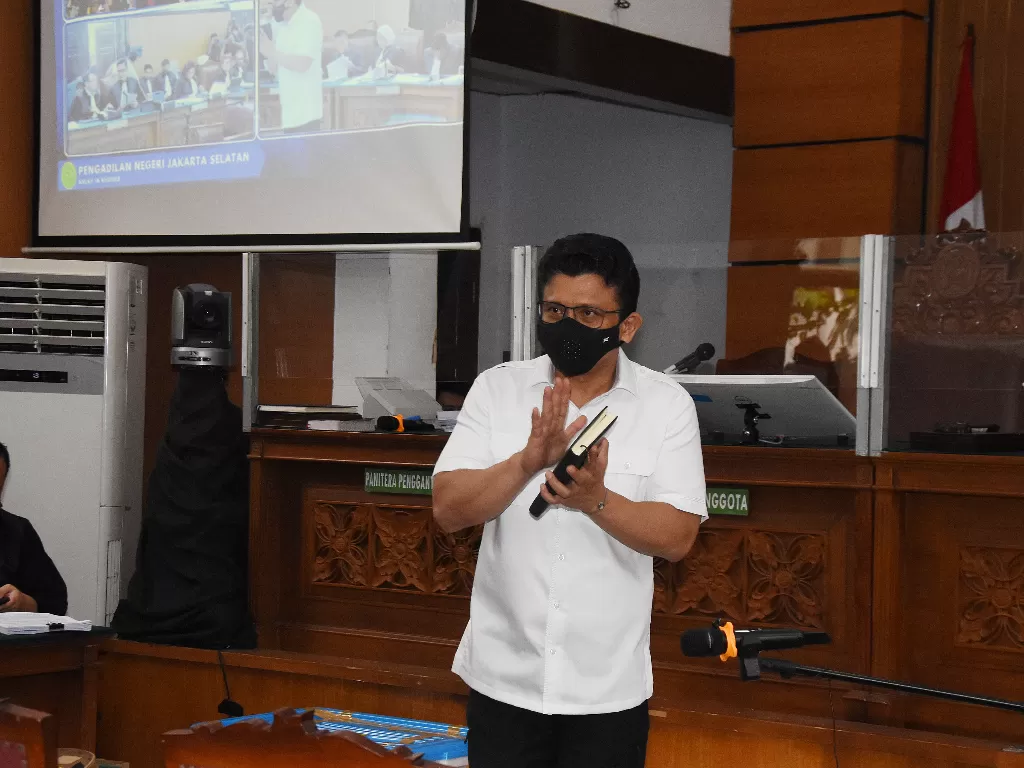 Terdakwa Ferdy Sambo menjalani sidang lanjutan kasus pembunuhan berencana terhadap Brigadir J. (ANTARA/Indrianto Eko Suwarso)
