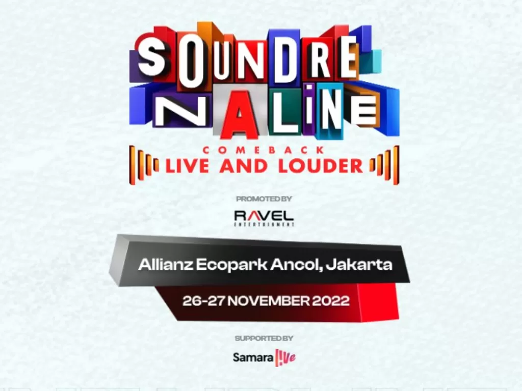 Poster Soundrenaline 2022 (Soundrenaline.id)