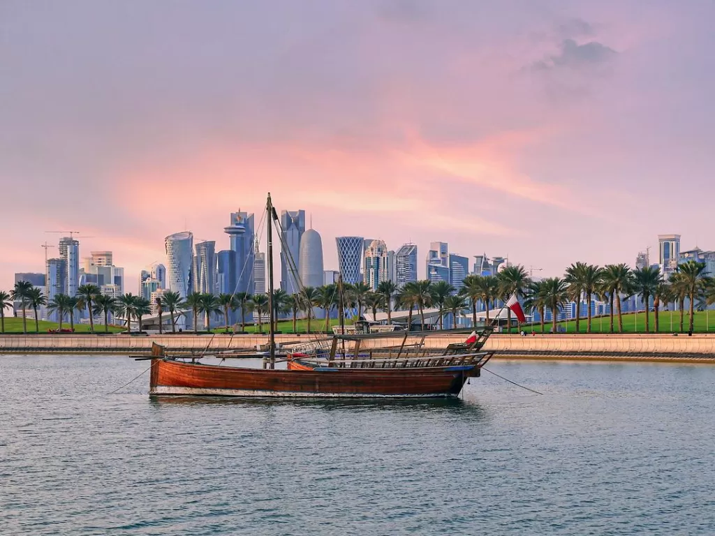 Salah satu pemandangan yang ada di Qatar. (Instagram/visitqatar)