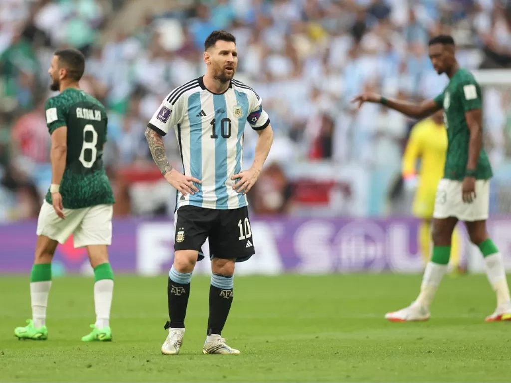 Ekspresi kecewa Lionel Messi (Reuters/Carl Recine)