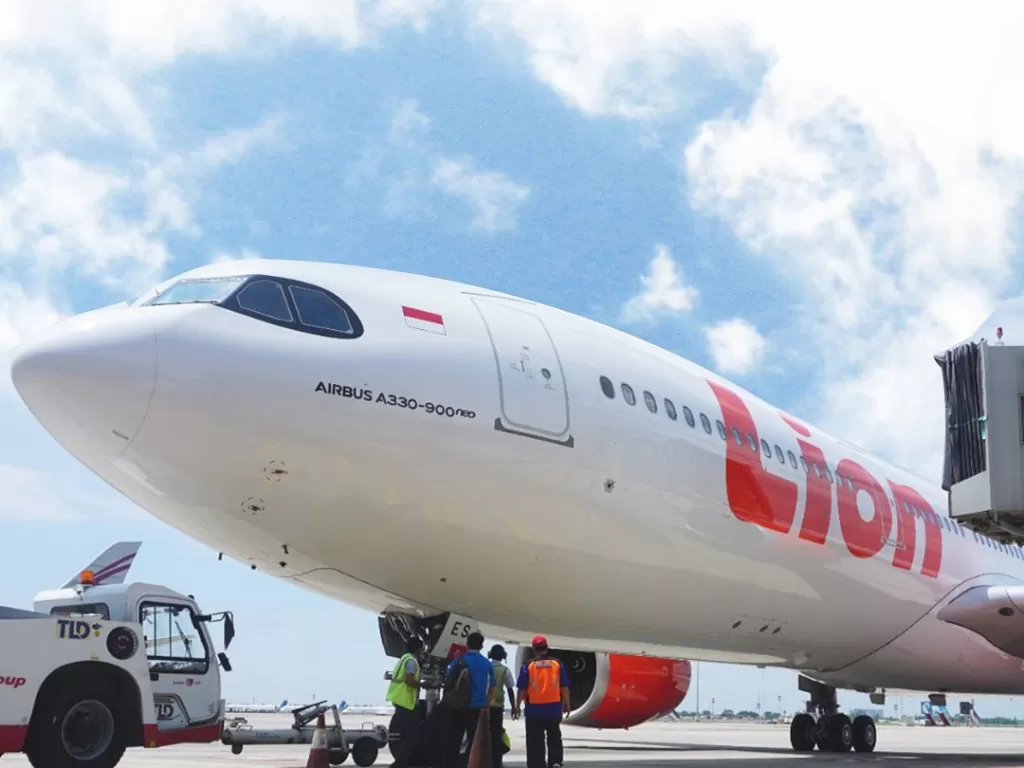 Pesawat Lion Air saat sedang diparkir. (Instagram/Lion Air)
