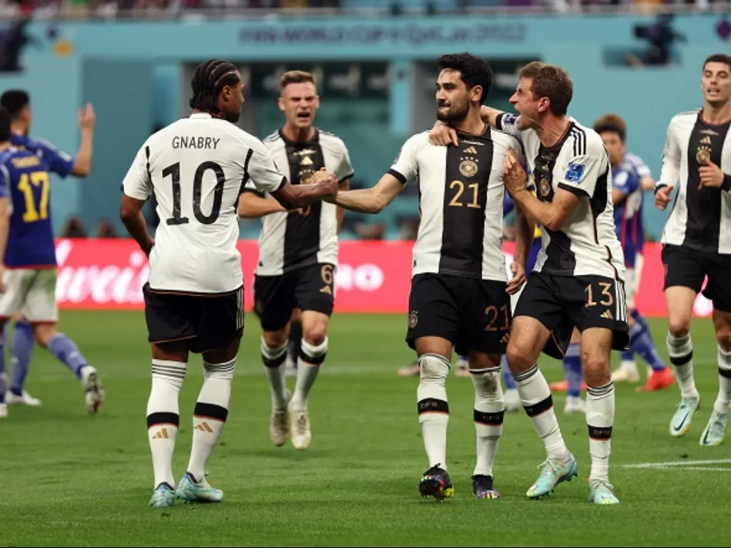 Timnas Jerman menghadapi Jepang di matchday perdana Grup E Piala Dunia 2022. (REUTERS/Fabrizio Bensch)