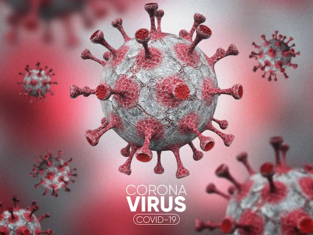 Ilustrasi virus corona. (FREEPIK/user2415731)