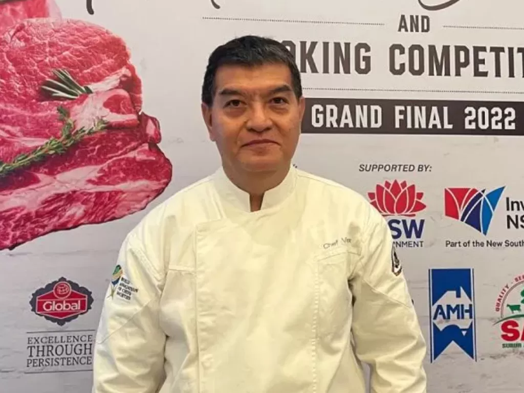 Chef Vindex Tengker saat dijumpai di Raffles Hotel, Jakarta Selatan, Rabu (23/11/2022) (ANTARA/Lifia Mawaddah Putri)
