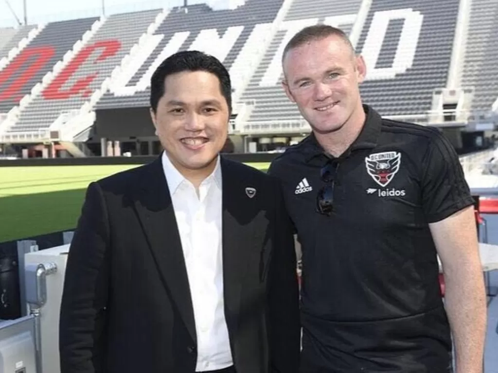 Menteri BUMN Erick Thohir bersama Wayne Rooney (Instagram/@erickthohir)