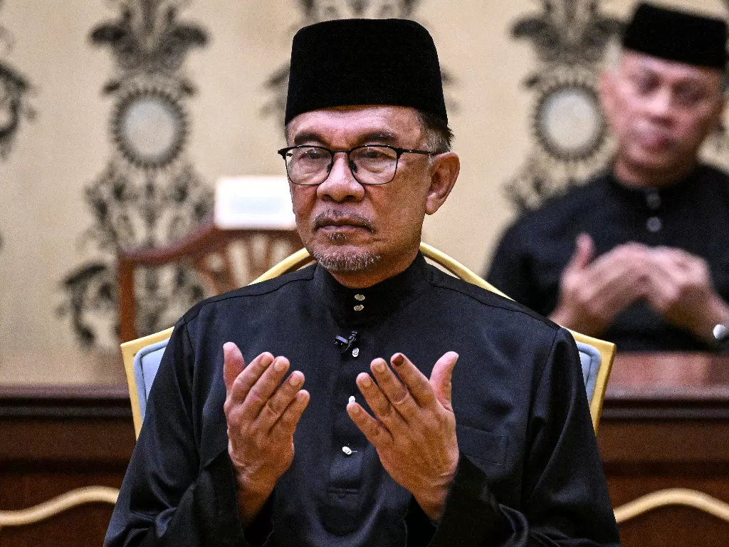 PM Malaysia ke-10 Anwar Ibrahim. (Mohd Rasfan/Pool via REUTERS)