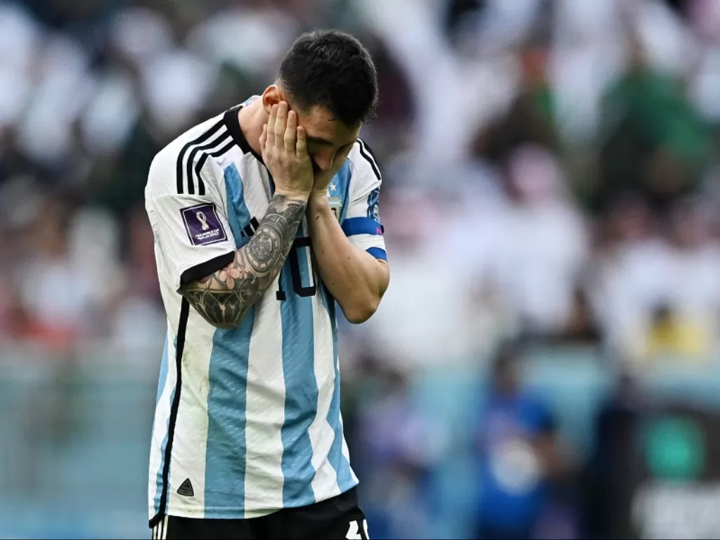 Ekspresi kecewa Lionel Messi (Reuters/Dylan Martinez)