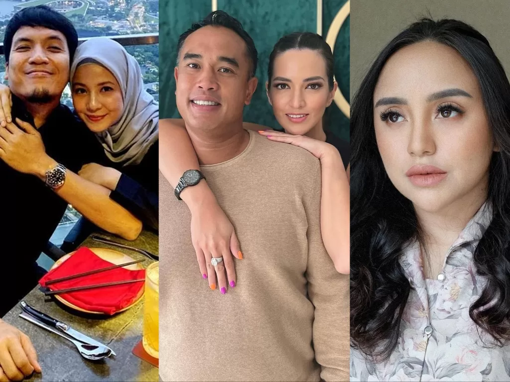 Artis Indonesia nikah muda, Kiri: Natasha Rizki menikah muda (Instagram/desta80s) / Tengah: Nia Ramadhani dan Ardi Bakrie (Instagram/ramadhaniabakrie) / Kanan: Salmafina Sunan  (Instagram/salmafinasunan)