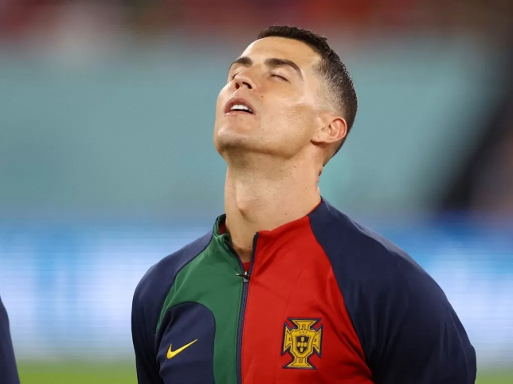 lBintang Timnas Portugal Cristiano Ronaldo. (REUTERS/Hannah Mckay)