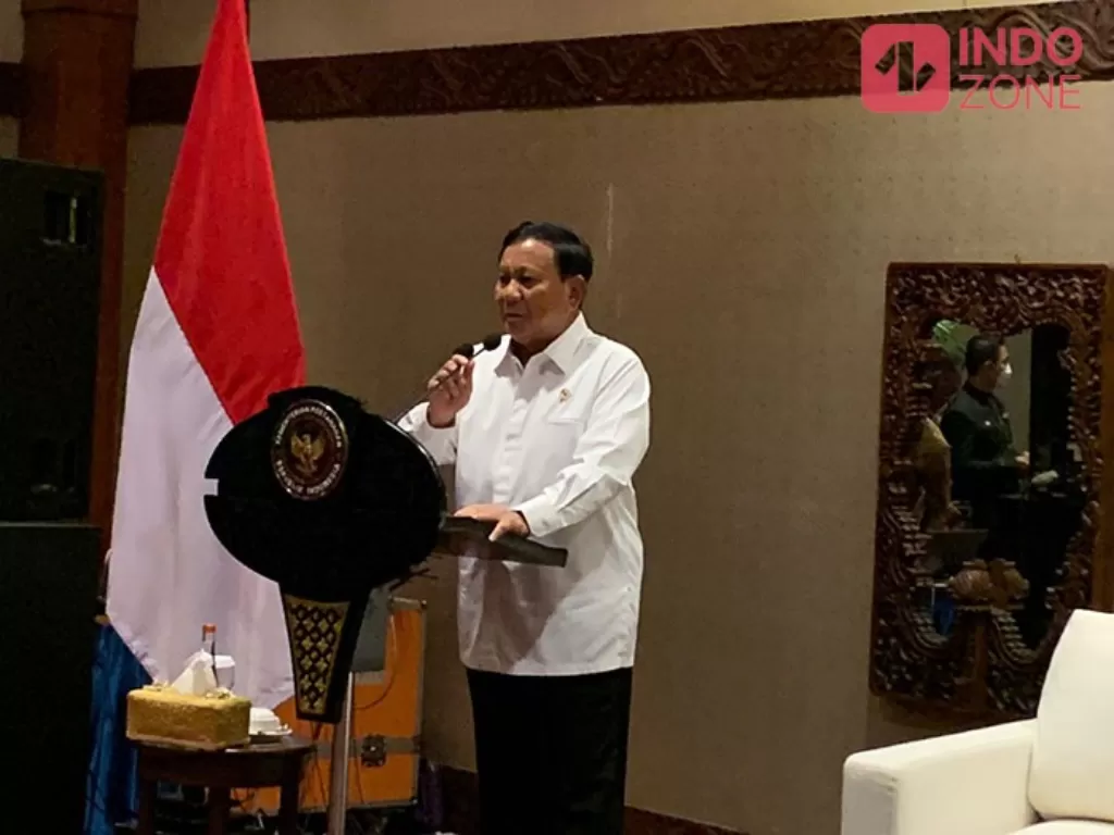 Menteri Pertahanan, Prabowo Subianto. (INDOZONE/Harits Tryan).
