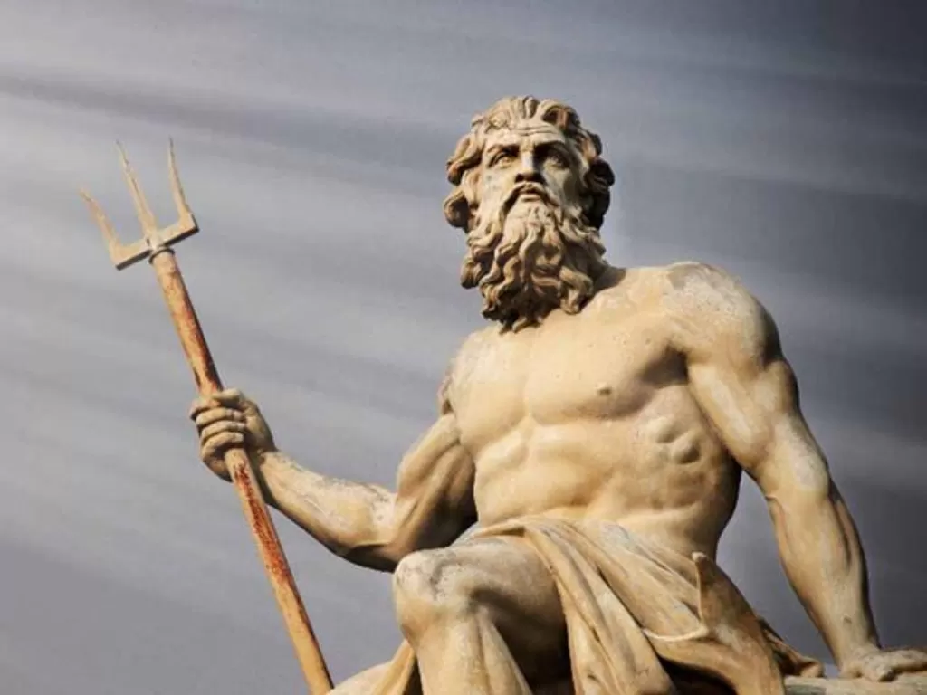 Ilustrasi dewa Poseidon. (Wikimedia)