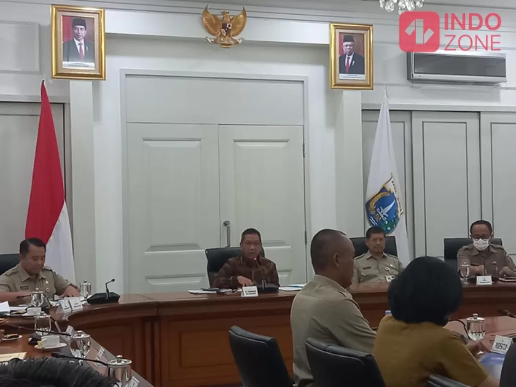 Pj Gubernur DKI Jakarta Menggelar Rapat Pimpinan Bersama para Kepala Dinas DKI Jakarta (Indozone/Febyora Dwi Rahmayani)