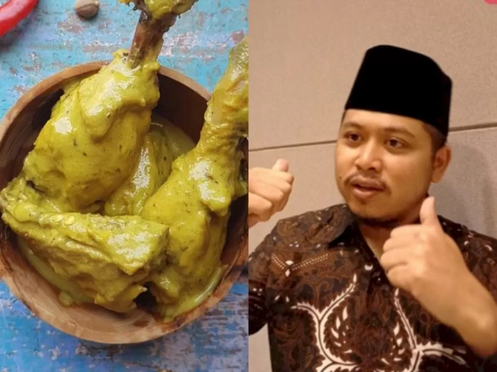 Kiri: Ilustrasi masakan bebek. (Cookpad)/ Kanan: Tretan Muslim. (Indozone/Abdul Fattah) 