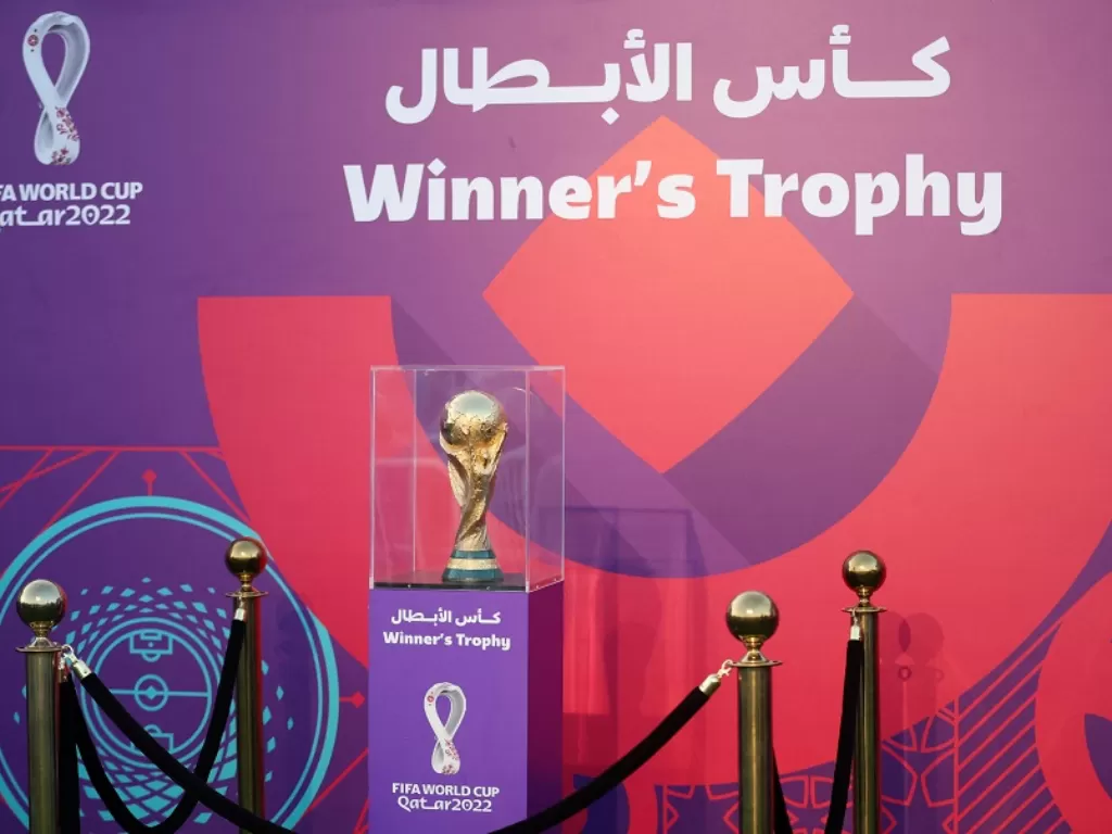 Trofi Piala Dunia dipamerkan (Reuters/Carl Recine)
