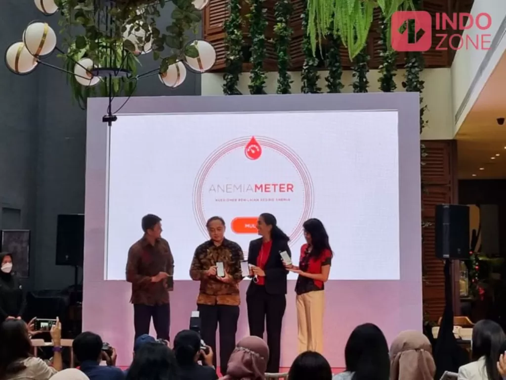 Press Conference Peluncuran Kampanye “Jangan Cuek, Ayo Cek Gejala Kurang Darah” Dalam Rangka Peringatan Hari Kekurangan Zat Besi Sedunia 2022, Jakarta. (INDOZONE/Arvi Resvanty)