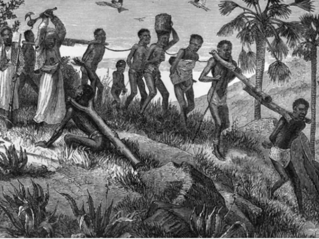 Ilustrasi perbudakan yang pernah terjadi di Amerika (Wikimedia Commons)