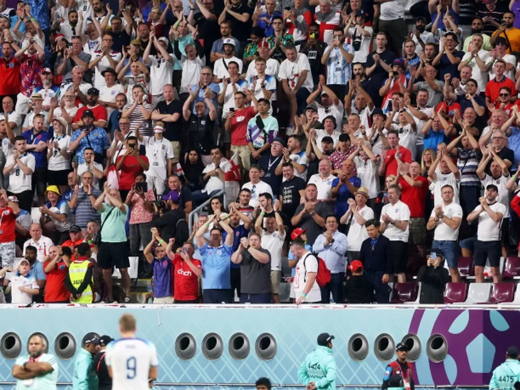 Penampakan AC yang berada di dalam stadion Piala Dunia 2022. (REUTERS/Paul Childs)