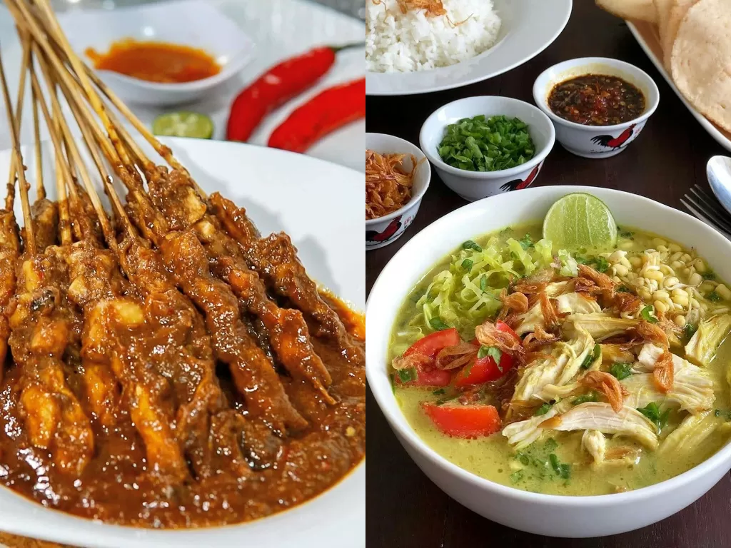 Makanan khas Indonesia (pinterest.com)