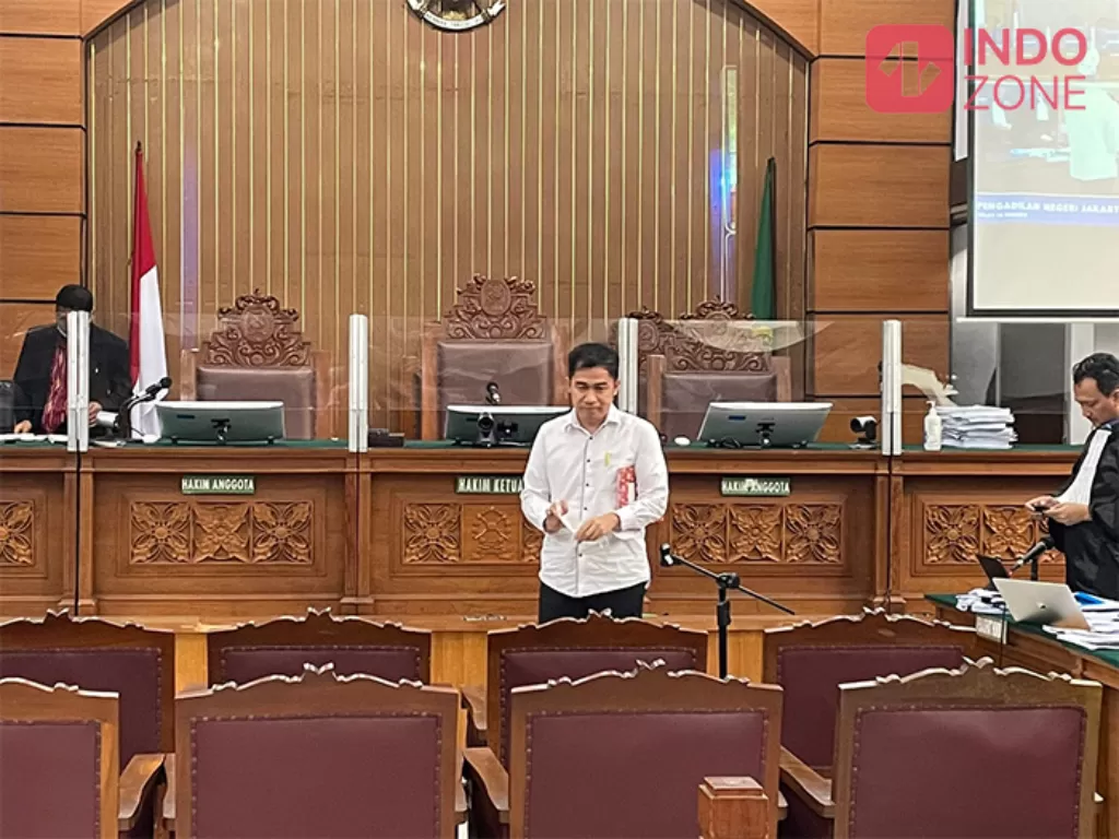 Arif Rachman Arifin jalani sidang pemeriksaan saksi di Pengadilan Negeri Jakarta Selatan (Indozone/Asep Bidin Rosidin)