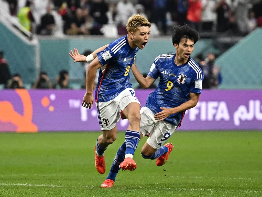 Jepang lolos ke babak 16 besar. (REUTERS/Dylan Martinez)