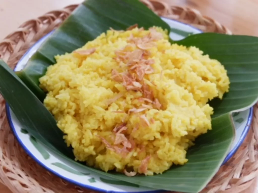 Nasi kuning praktis pakai rice cooker (Z Creators/Adisti Astarina)